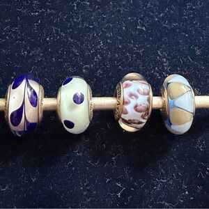 Shades of blue Pandora charms